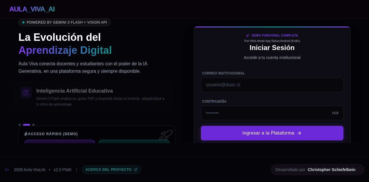 Captura de Aula Viva AI