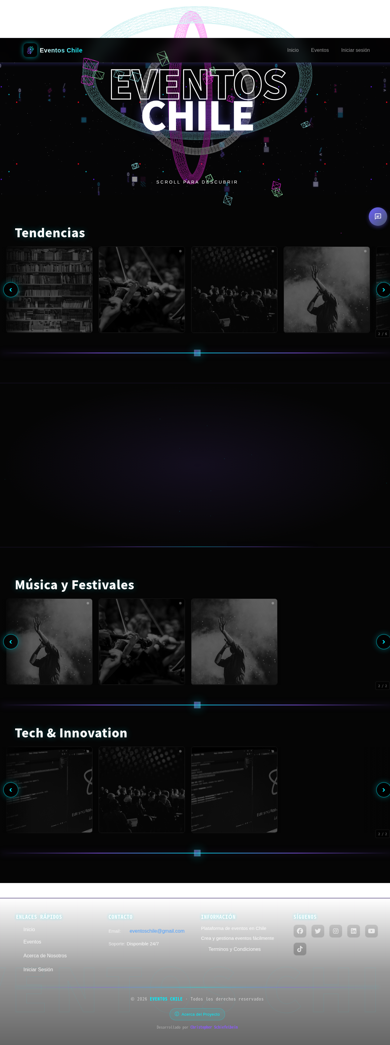 Captura de Eventos Chile