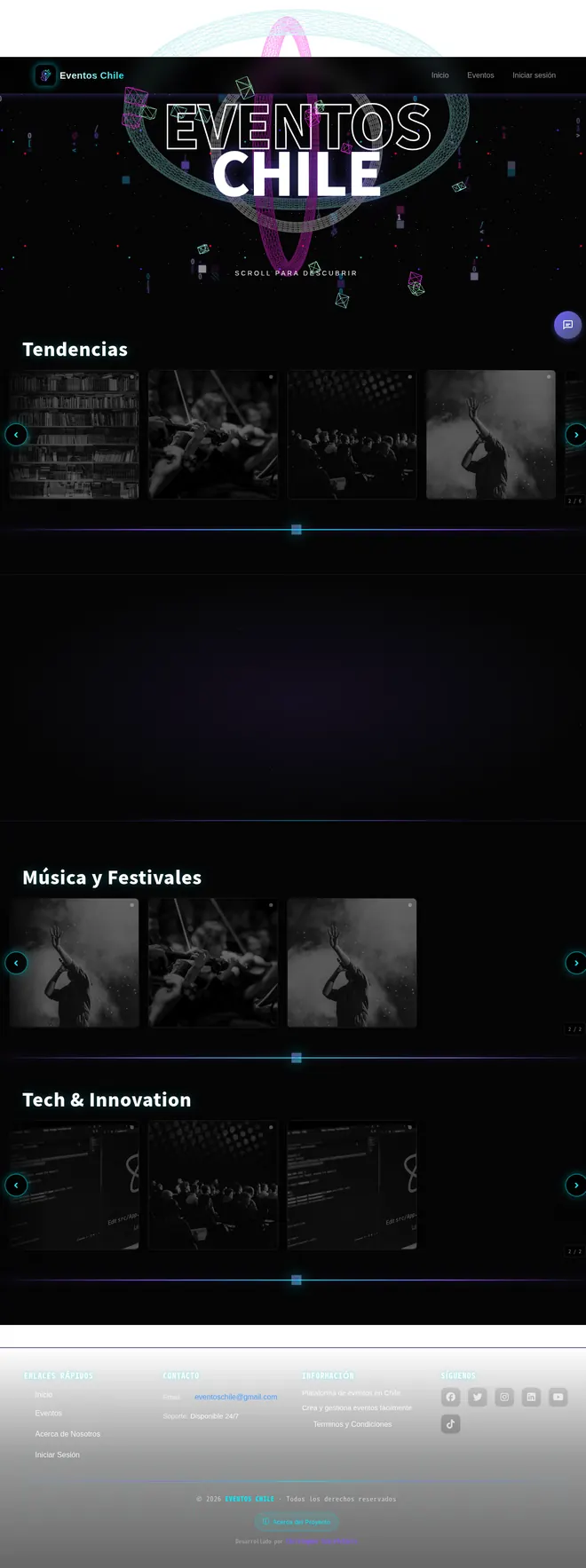 Captura de Eventos Chile